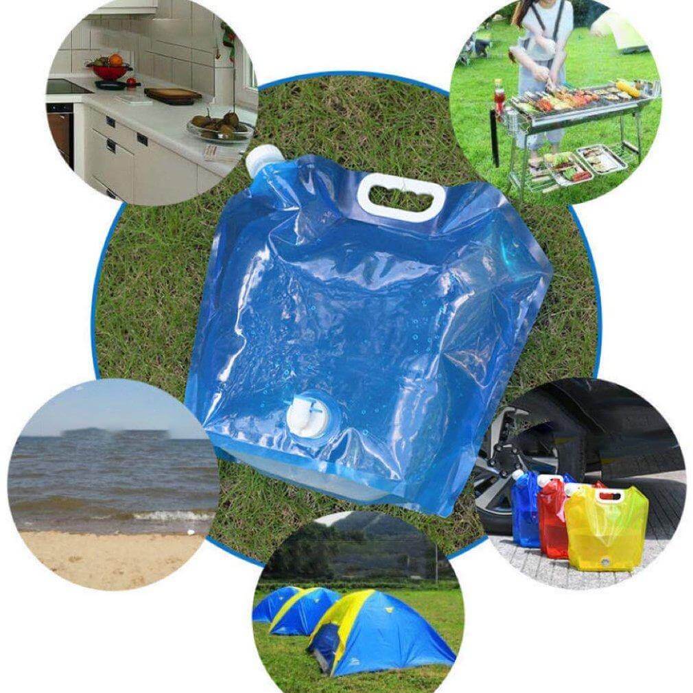 Foldable Outdoor Water Bag With Faucet - MaviGadget