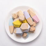 Colorful Wooden Stone Kids Intelligent Stacking Game