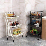 Parallel Folding Multifunction Kitchen Storage Rack