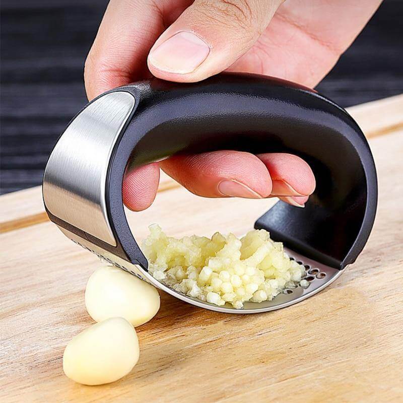 Stainless Steel Manual Garlic Press Tool - Image 4