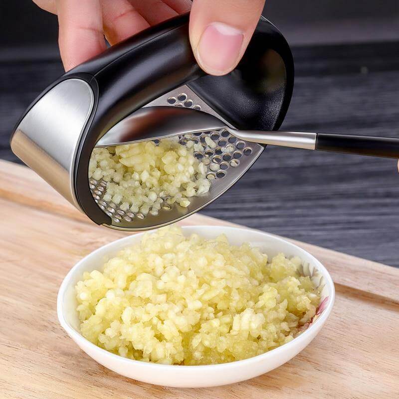 Stainless Steel Manual Garlic Press Tool - Image 1
