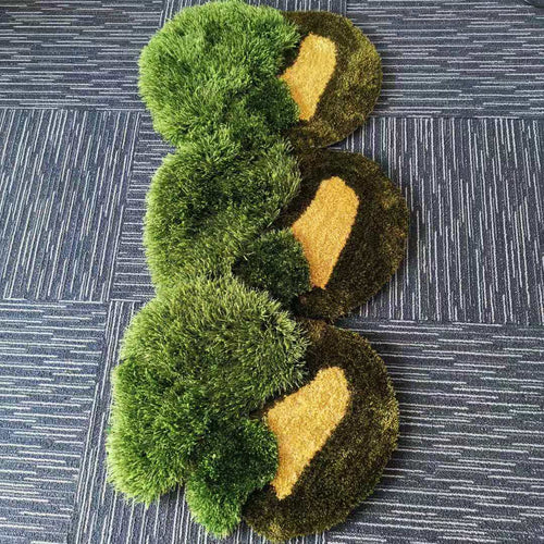 Handmade Forest Grass Area Rug - Image 0