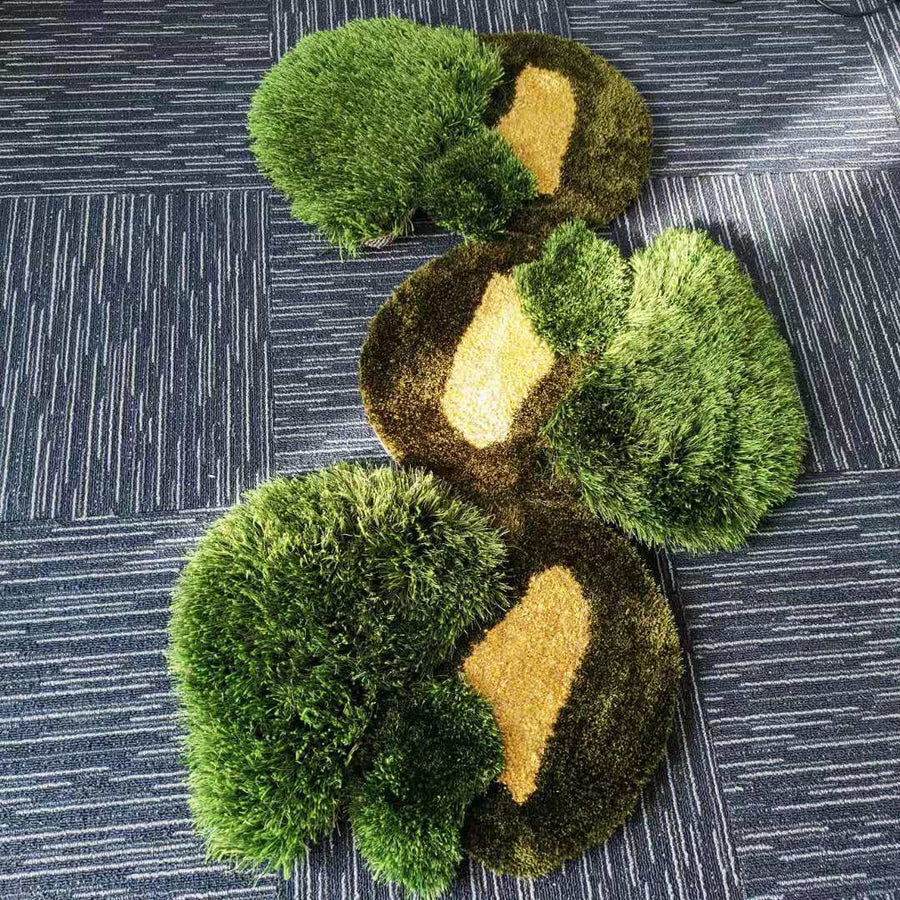 Handmade Forest Grass Area Rug - Image 7