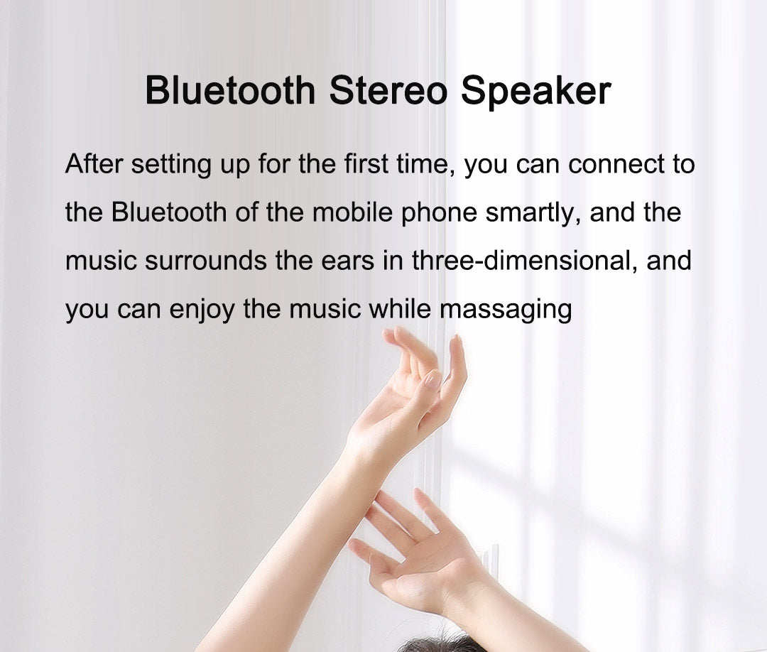 Calming Hot Compress Eye Massager with Bluetooth Speaker