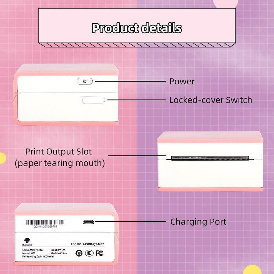 Wireless Pocket Size Label Photo Printer - Image 6