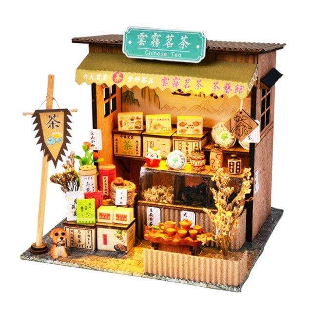 DIY Unique Wooden Style Oriental Hand-assembled House - MaviGadget