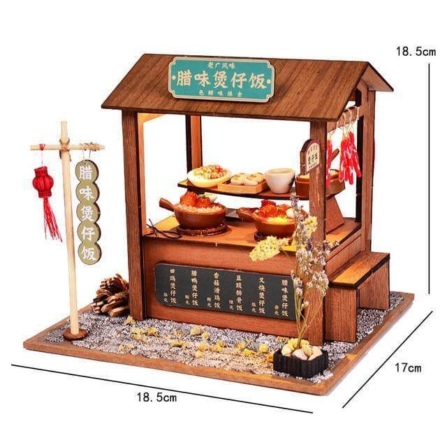 DIY Unique Wooden Style Oriental Hand-assembled House - MaviGadget