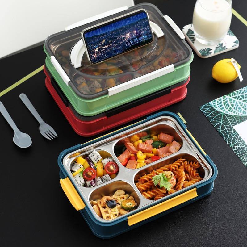 Stainless Steel Portable Lunch Box - MaviGadget