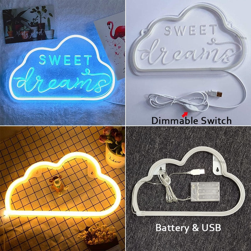 LED Sweet Dreams Neon Sign - Image 4