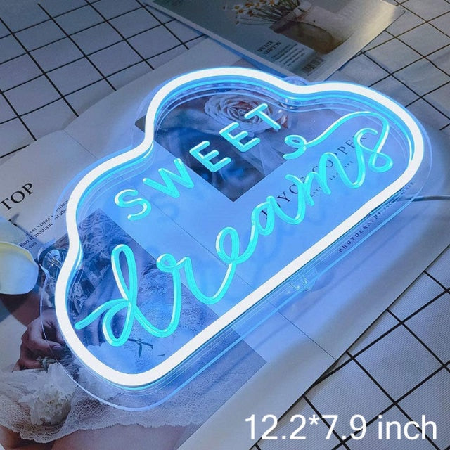 LED Sweet Dreams Neon Sign - Image 1