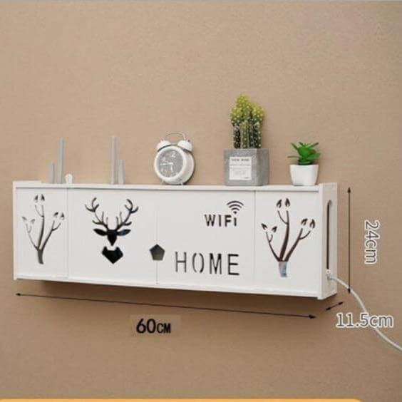 Wall-Mounted Cozy Home Wifi Router Storage Shelf - Image 6
