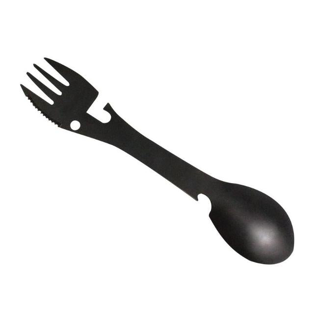Stainless Steel Multifunctional Bottle Opener Spork - Image 4