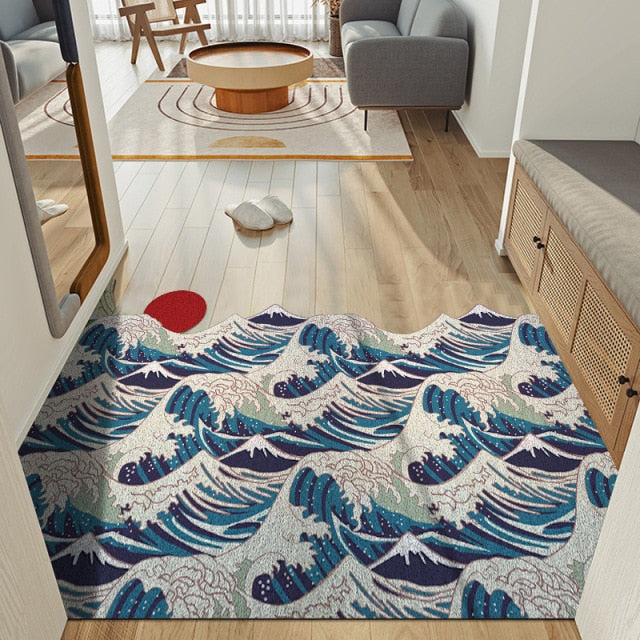 Wavy Creative Home Entrance Carpet