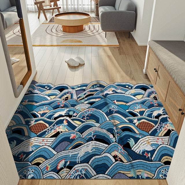 Wavy Creative Home Entrance Carpet