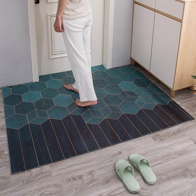 Non-Slip Dust Proof Nordic Style Hexagon Door Mat - Image 9