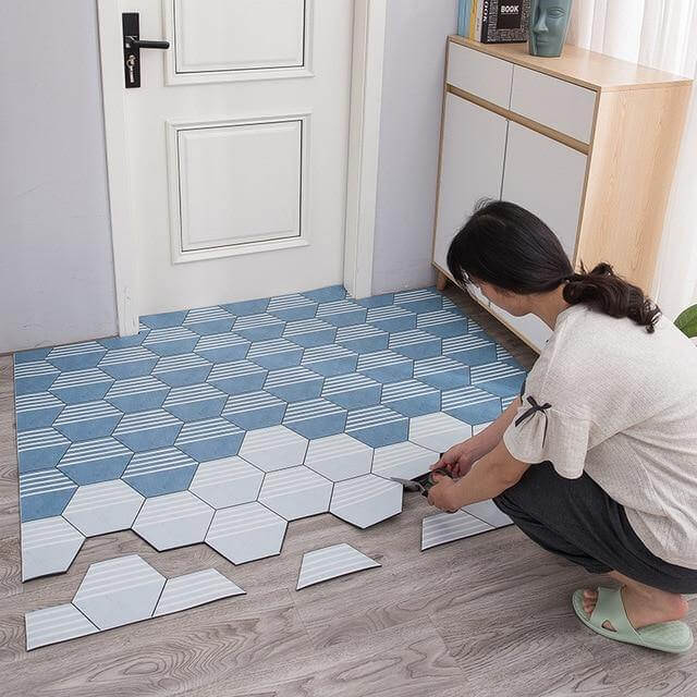 Non-Slip Dust Proof Nordic Style Hexagon Door Mat - Image 2