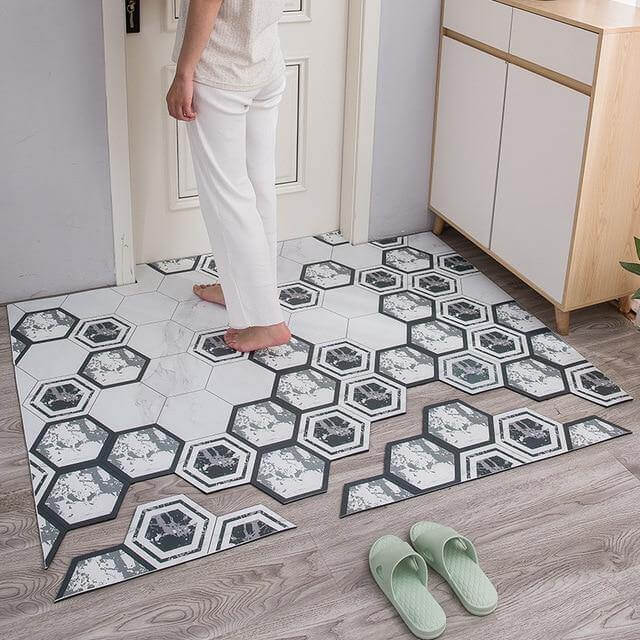 Non-Slip Dust Proof Nordic Style Hexagon Door Mat - Image 8