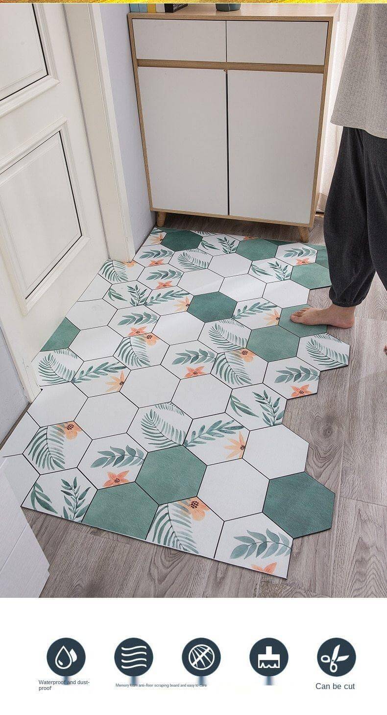 Non-Slip Dust Proof Nordic Style Hexagon Door Mat - MaviGadget