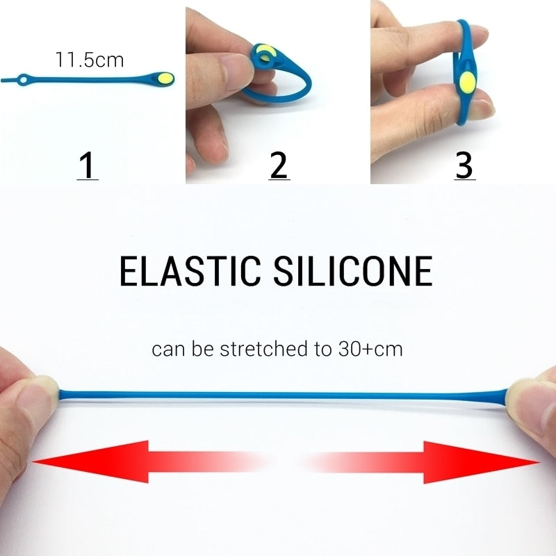 No-Tie Silicone Elastic Shoelaces - Image 2