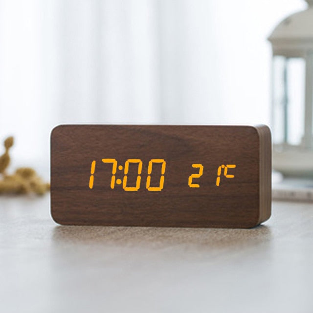 Nordic Digital Led Voice Control Alarm Clock - Image 4