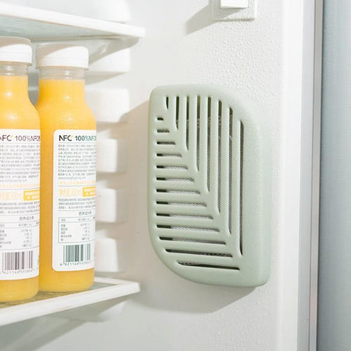 Green Leaf Shaped Fridge Refrigerator Air Fresh Box - Image 0