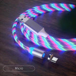 360 Led Color Magnetic Car Charging Cable