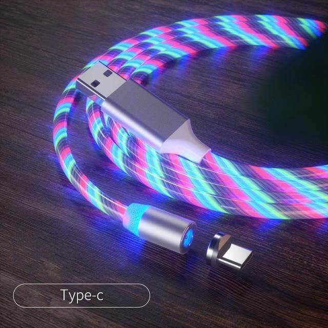 360 Led Color Magnetic Car Charging Cable - Image 18