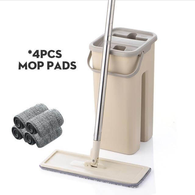 Flat Reusable Microfiber Washable Mop