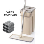 Flat Reusable Microfiber Washable Mop