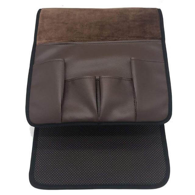 Non-slip 5 Pockets Leather Arm Rest Chair Organizer - MaviGadget