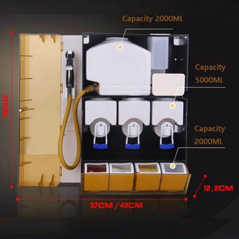 Multifunctional Seasoning Organizer with Oil Pump - Image 5