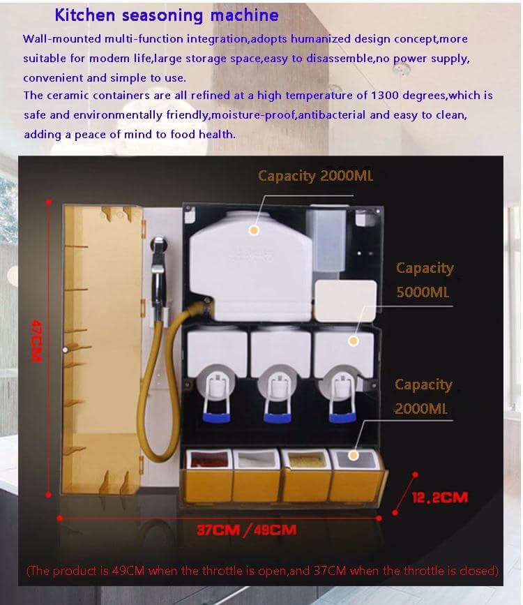 Multifunctional Seasoning Organizer with Oil Pump - Image 4
