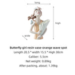 Butterfly Girl Resin Modern Vase