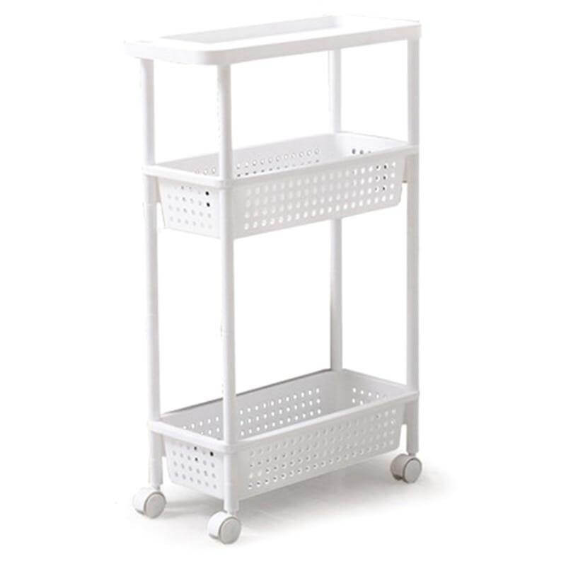 Space-Saving Movable Slim Kitchen Storage Rack