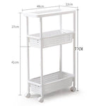 Space-Saving Movable Slim Kitchen Storage Rack