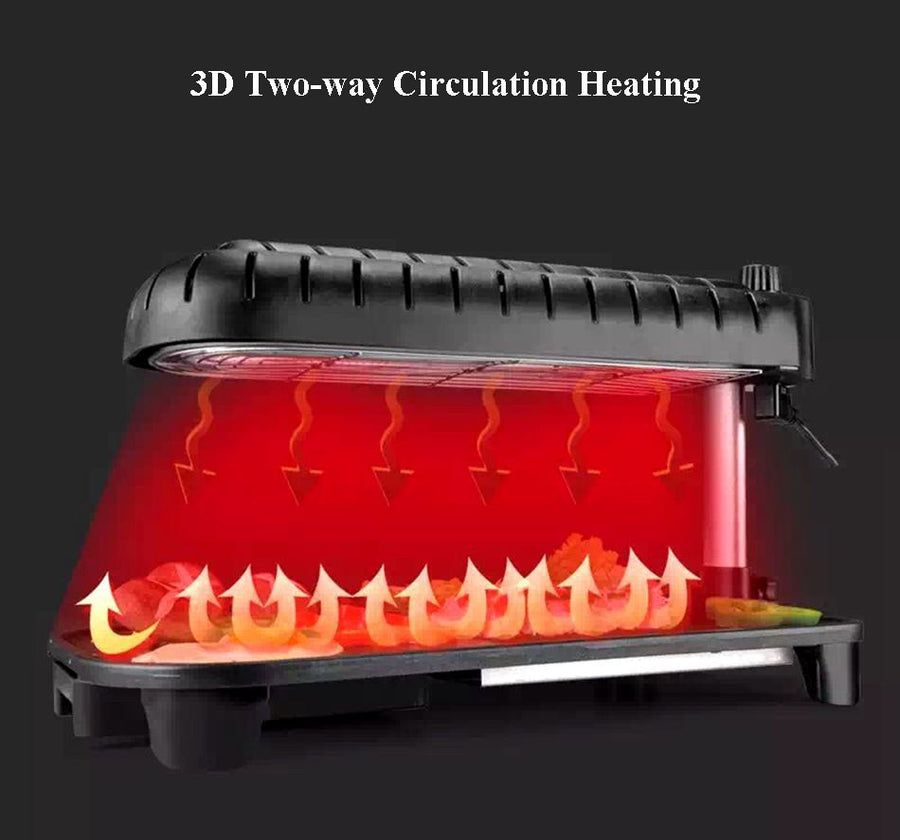 3D Korean Non-stick Smokeless Electric Grill - Image 4