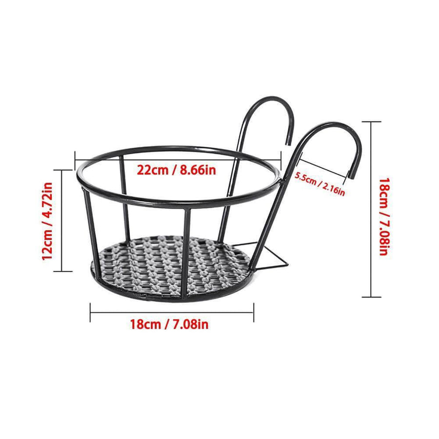 Iron Outdoor Hanging Baskets Flower Pot Holder - Image 10