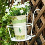 Iron Outdoor Hanging Baskets Flower Pot Holder