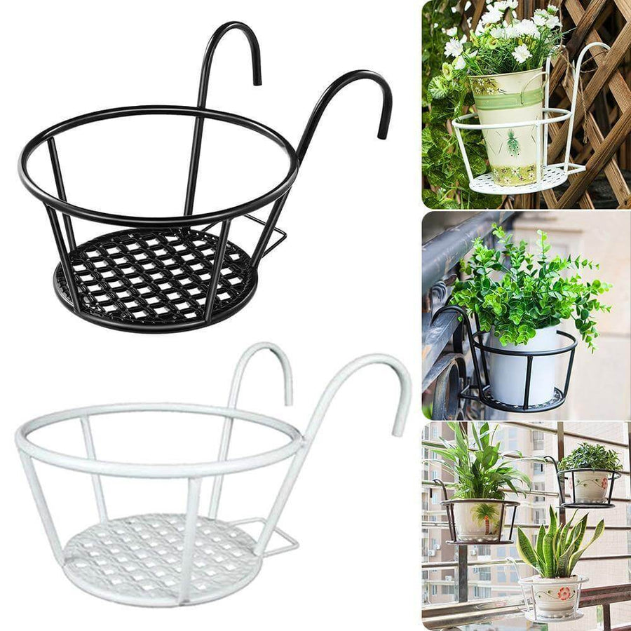 Iron Outdoor Hanging Baskets Flower Pot Holder - Image 8