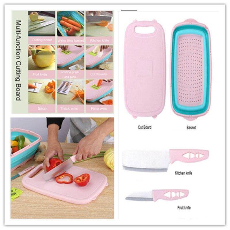 Multi-Functional Drain Basket & Chopping Board - Image 0