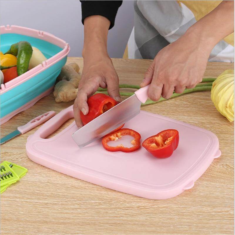 Multi-Functional Drain Basket & Chopping Board - Image 4