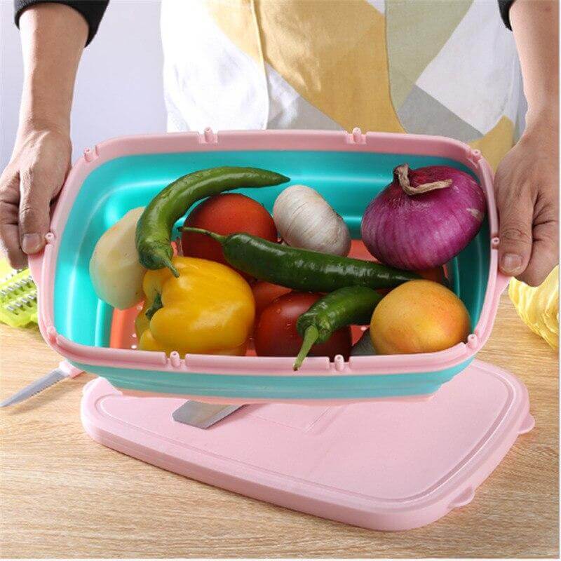 Multi-Functional Drain Basket & Chopping Board - Image 8