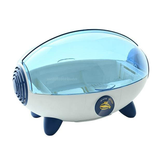 Household Creative Spaceship Dish Dryer and Organizer - Image 1