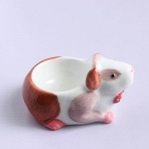 2Pcs Cute Animal Ceramic Breakfast Egg Holder