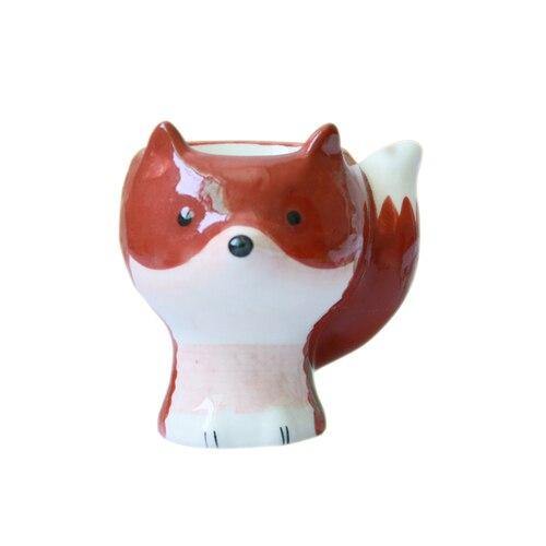 2Pcs Cute Animal Ceramic Breakfast Egg Holder