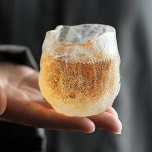 Ice Glaze Handmade Japanese Tea Cup - Image 0