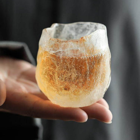Ice Glaze Handmade Japanese Tea Cup - Image 0