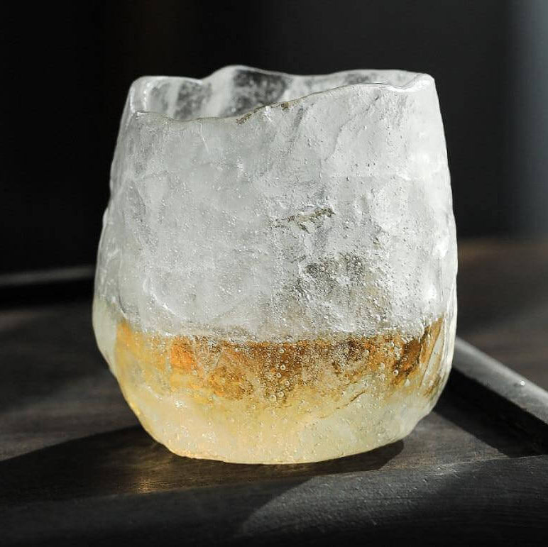 Ice Glaze Handmade Japanese Tea Cup - Image 2