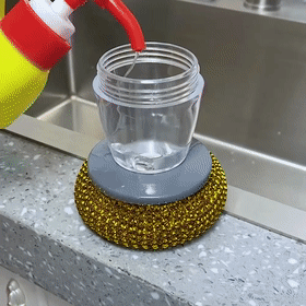 Palm Brush Kitchen Soap Washing Dispenser - Image 3