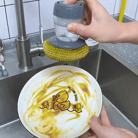 Palm Brush Kitchen Soap Washing Dispenser - Image 8